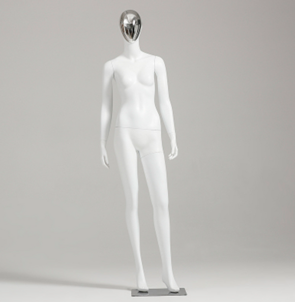 black fiberglass adult female full body mannequin