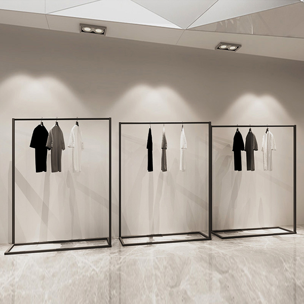 Custom metal retail clothing display racks