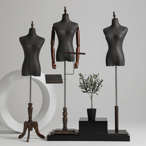 upper body window display female mannequins