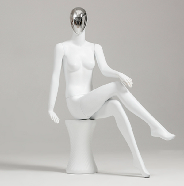 black fiberglass adult female full body mannequin