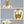 Load image into Gallery viewer, Gold Fiberglass Full Body Female Mannequins