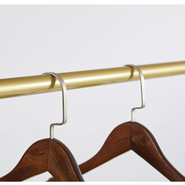 Gold 2 Layer Clothing Rack Display For Clothing Store