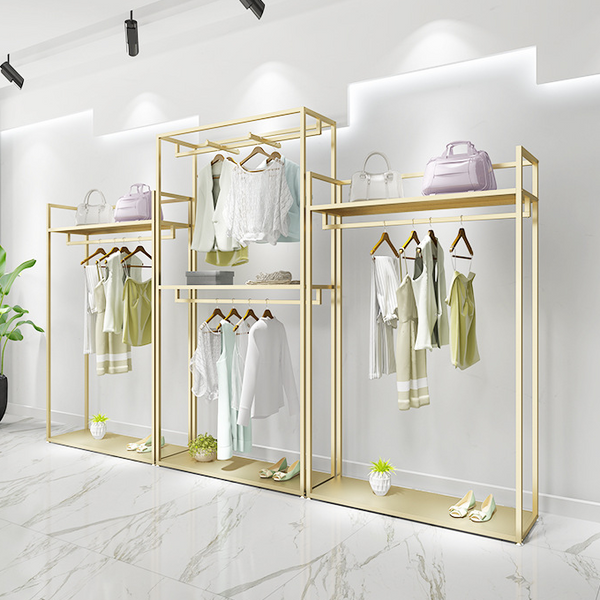 Custom Clothing Store Metal Display Shelf