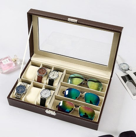 Fashion sunglass and watch drawer box