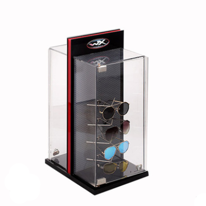 acrylic multi-layer transparent screen printing glasses display cabinet