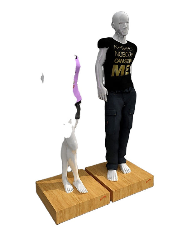 custom fitting window clothes display stand mannequin platform