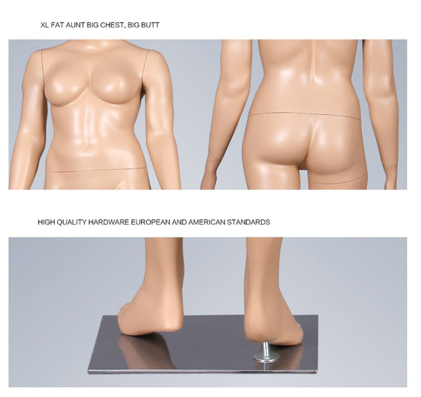 plus size fiberglass full body mannequins female