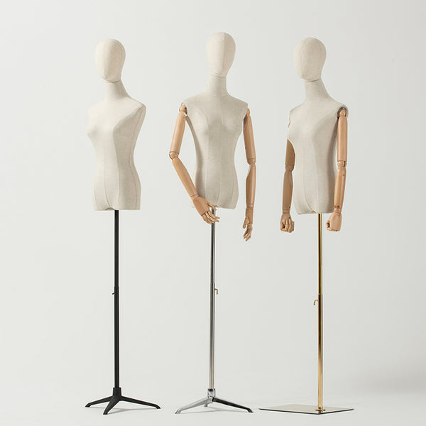 upper body window display female mannequins