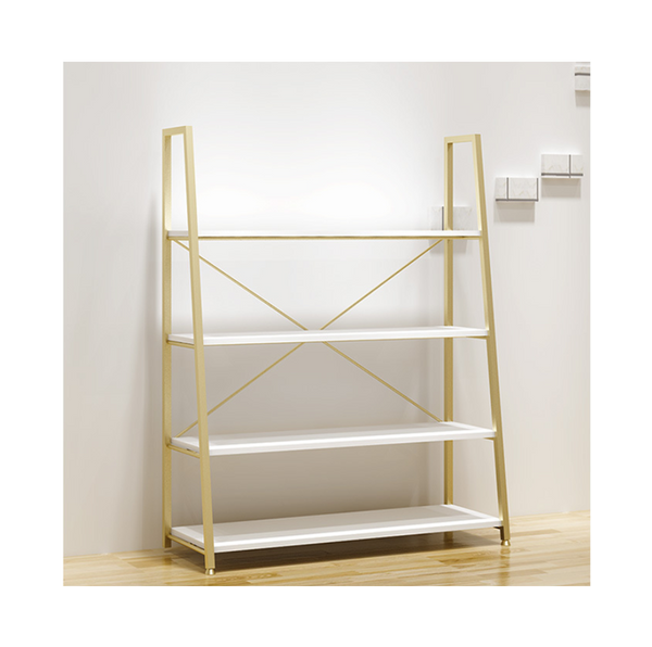 Golden Multilayer Shoes Bags Display Rack