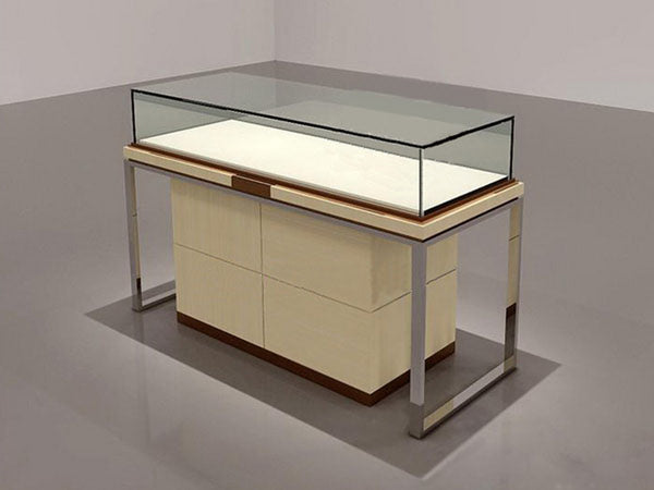 Hot Glass Jewelry Watches Display Cabinet with Led Lights