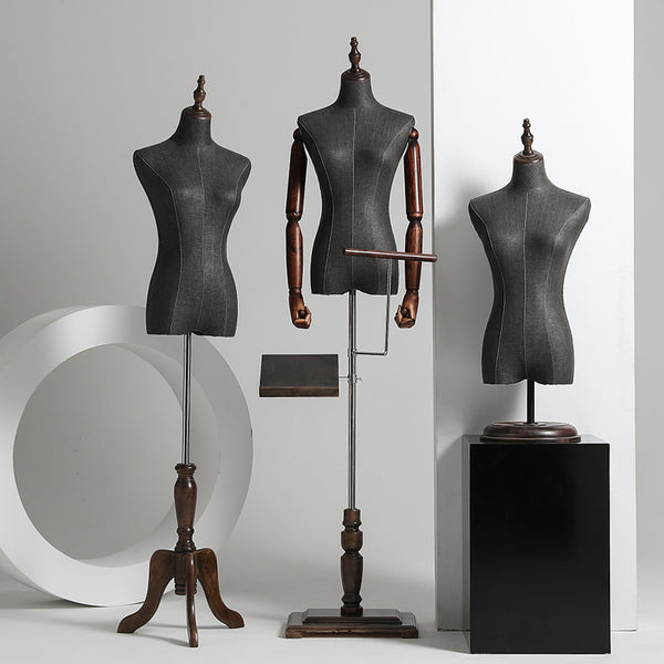 upper body window display female mannequins