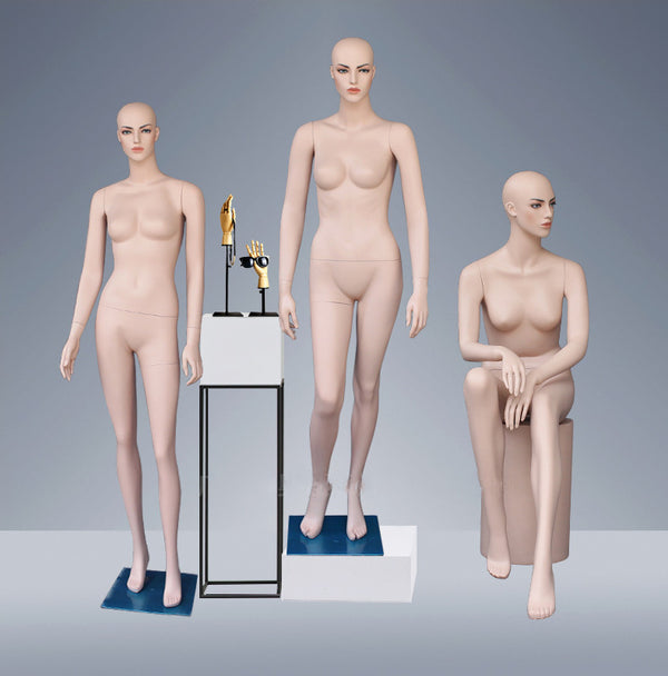 Fiberglass full body female mannequin shop window display