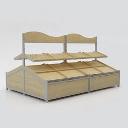 fruit shop interior design rack supermarket display shelves for vegetable