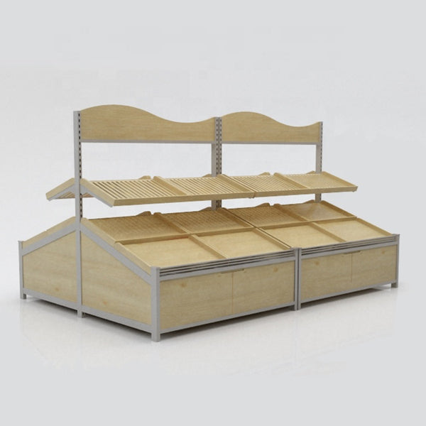 fruit shop interior design rack supermarket display shelves for vegetable