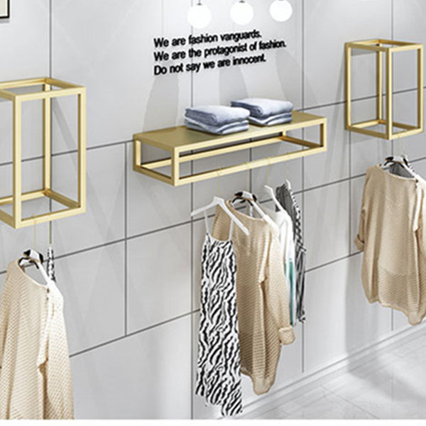 Gold Wall Rack Clothing Hanger for Clothing Store