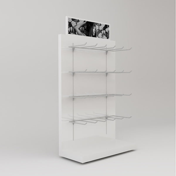 Customized Wooden Shoe Store Wall Display Shelves