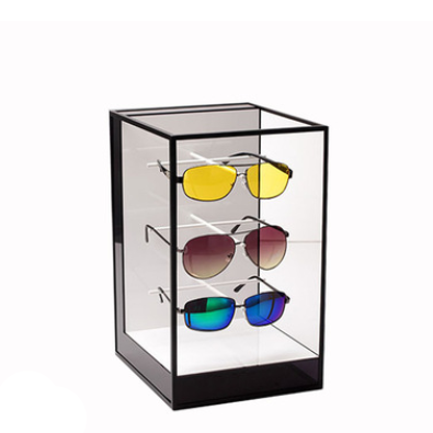 acrylic multi-layer transparent screen printing glasses display cabinet
