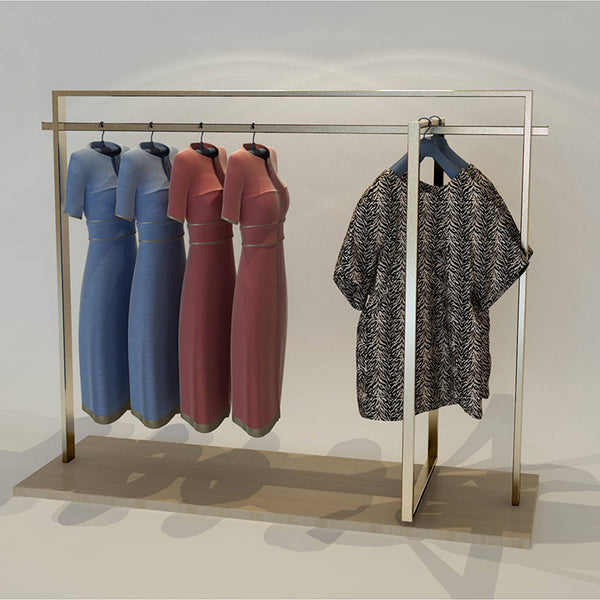 Custom metal retail clothing display racks