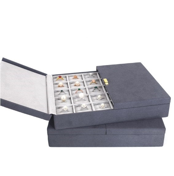 Wholesale Custom Leather Jewelry Ring Organizer Display Box