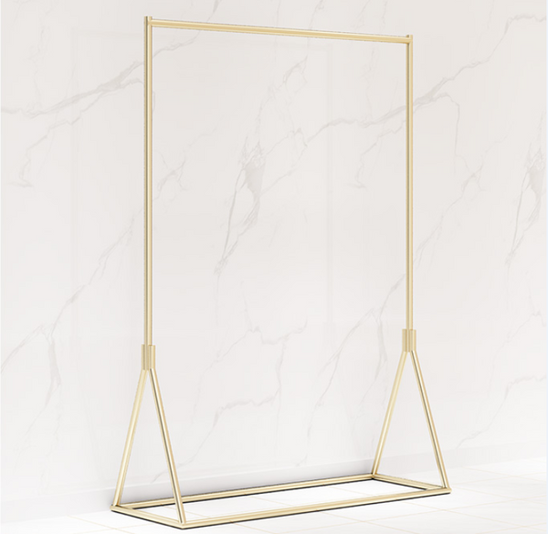 clothing shop clothes gold stand rack display for sale