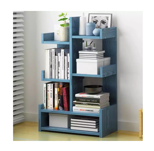 customized wooden storage shelf book display rack