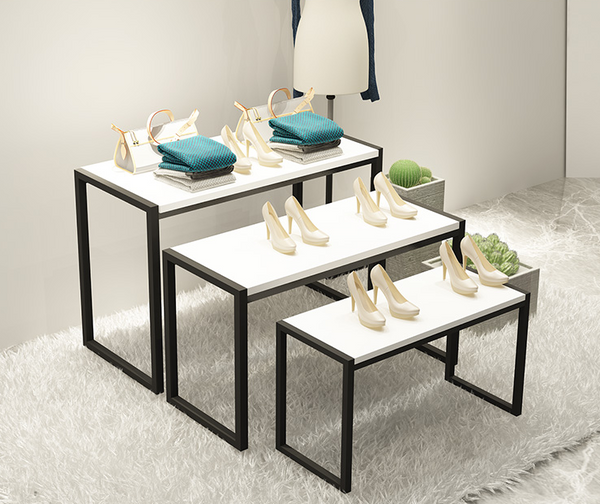 White Island Rack Shoe Bag Display Table
