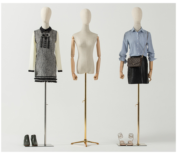 upper body window display female mannequins