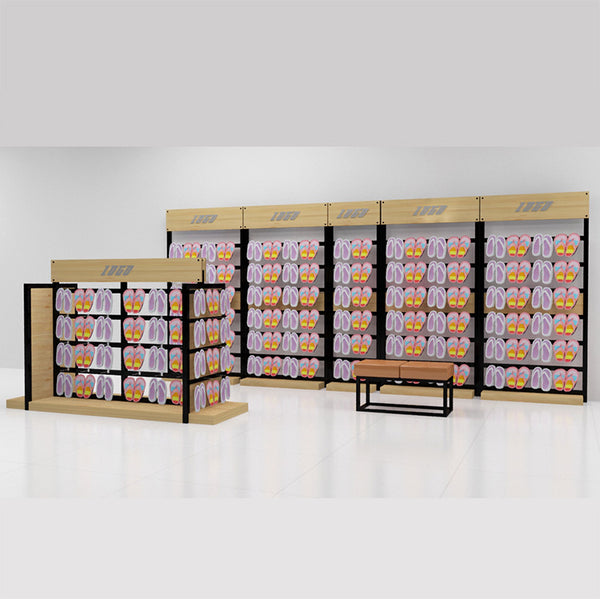 Metal Slat Wall Short Shoe Rack