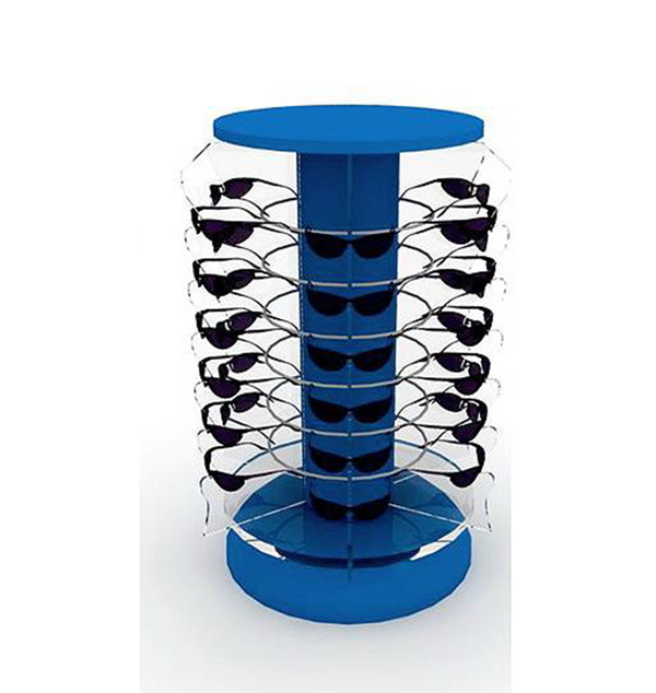 Optical Shop Rotatable Aluminium Sunglasses Display Stands