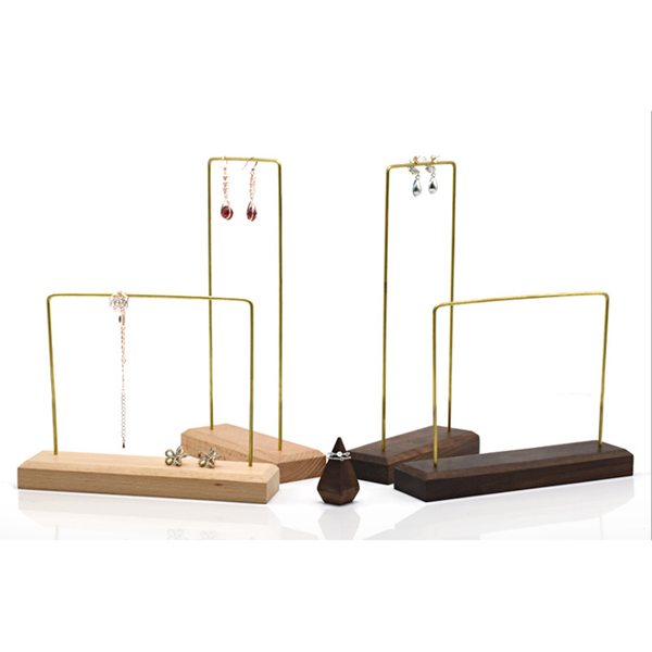Customized Necklace And Earring Jewelry Display Set Stand