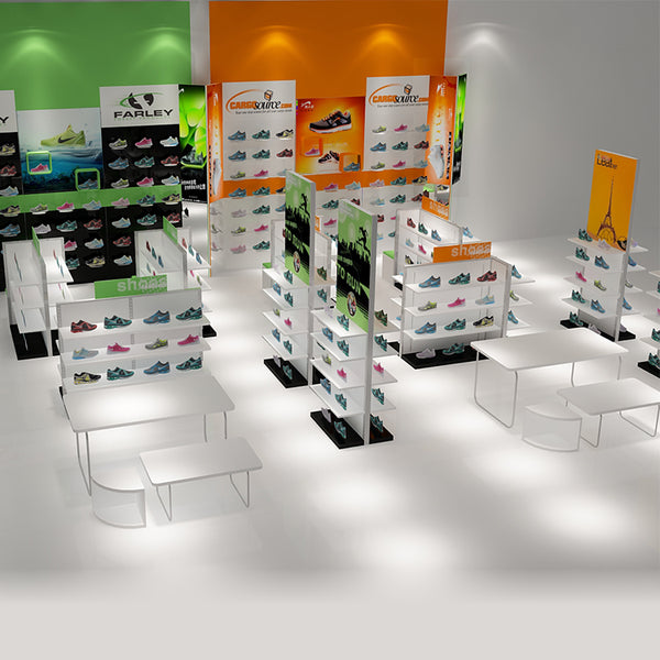 Island Shoes Sports Shoe Store Display Racks