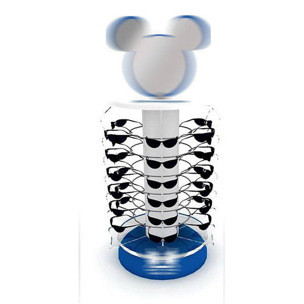 Optical Shop Rotatable Aluminium Sunglasses Display Stands