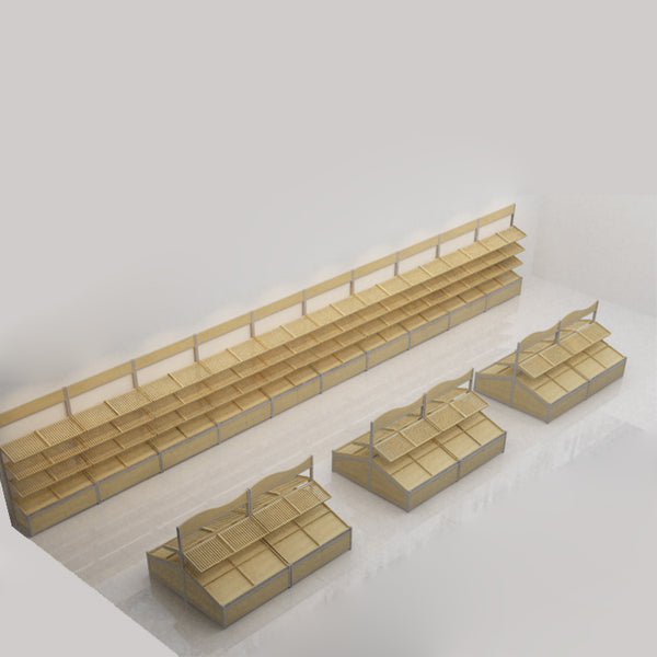 fruit shop interior design rack supermarket display shelves for vegetable
