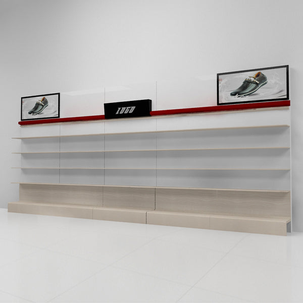 Custom Modern Shoes Retail Shoe Display Shelves