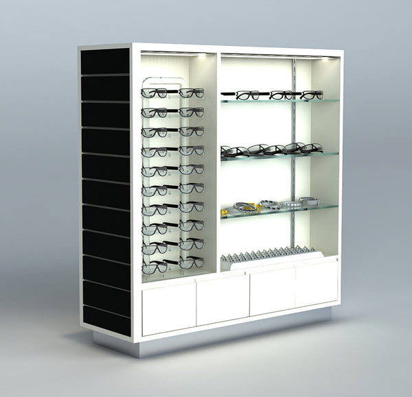 Modern custom optical eyewear counter display cabinets