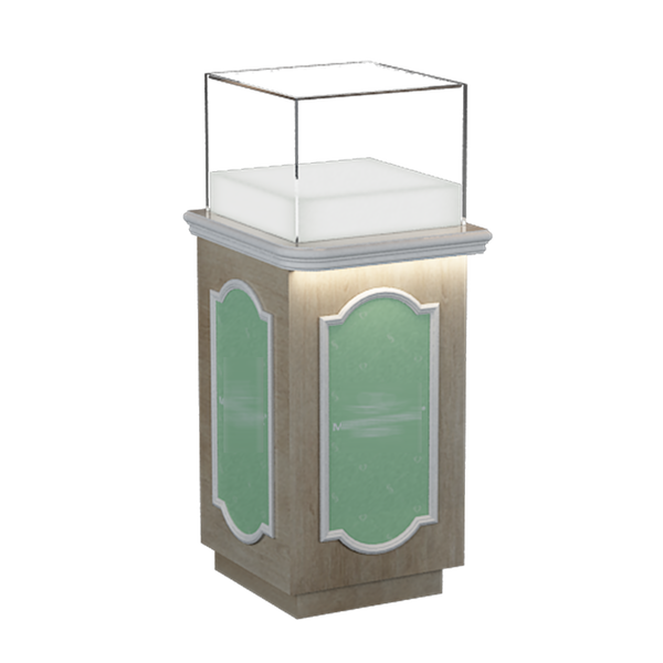 Personalized custom jewelry display stand cabinet