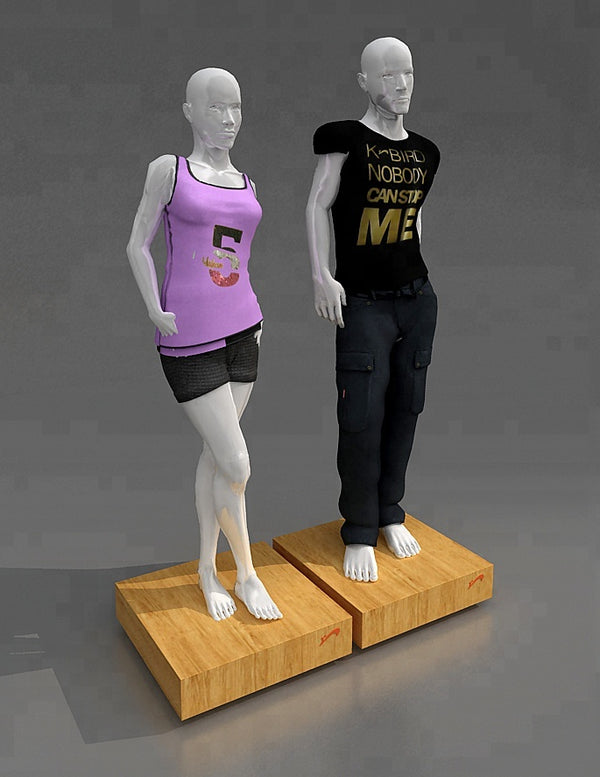 custom fitting window clothes display stand mannequin platform