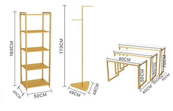 metal clothing display rack for garment store