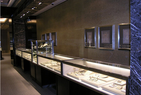 Wholesale Modern Jewellery Glass Display Stand Cabinet
