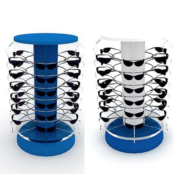 Optical Shop Rotatable Aluminium Sunglasses Display Stands
