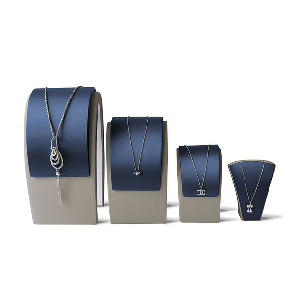 Customized Necklace And Earring Jewelry Display Set Stand