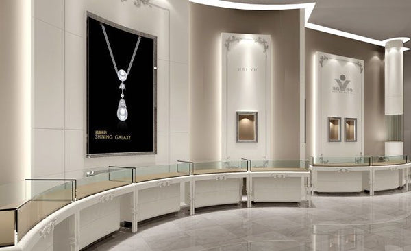Wholesale Modern Jewellery Glass Display Stand Cabinet