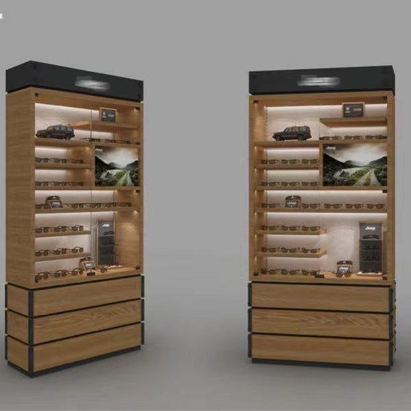Modern custom optical eyewear counter display cabinets