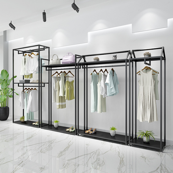Custom Clothing Store Metal Display Shelf