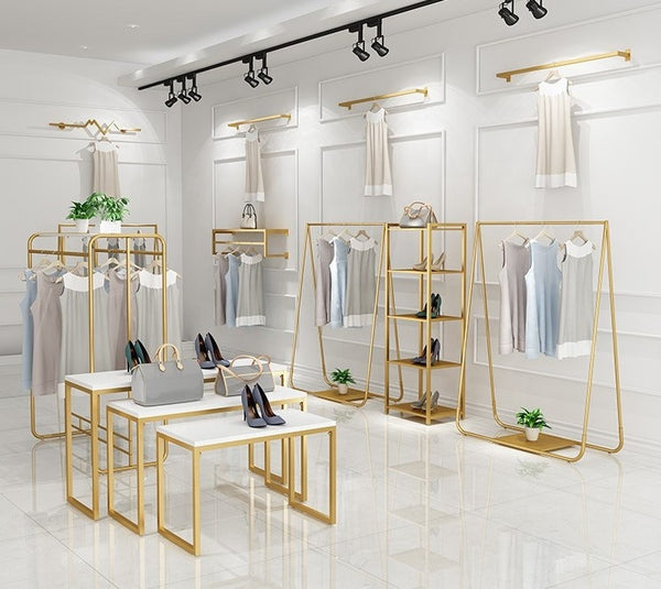 metal clothing display rack for garment store