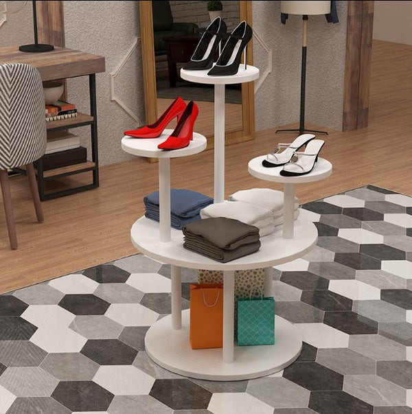 Custom Round Shoes Bag Display Stand for Shop