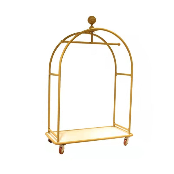 Customized Metal Gold Clothing Displays Racks
