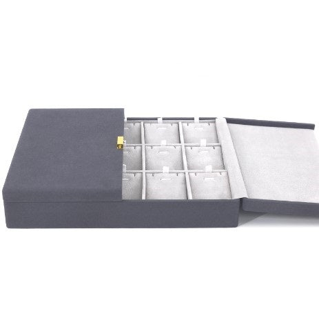 Wholesale Custom Leather Jewelry Ring Organizer Display Box