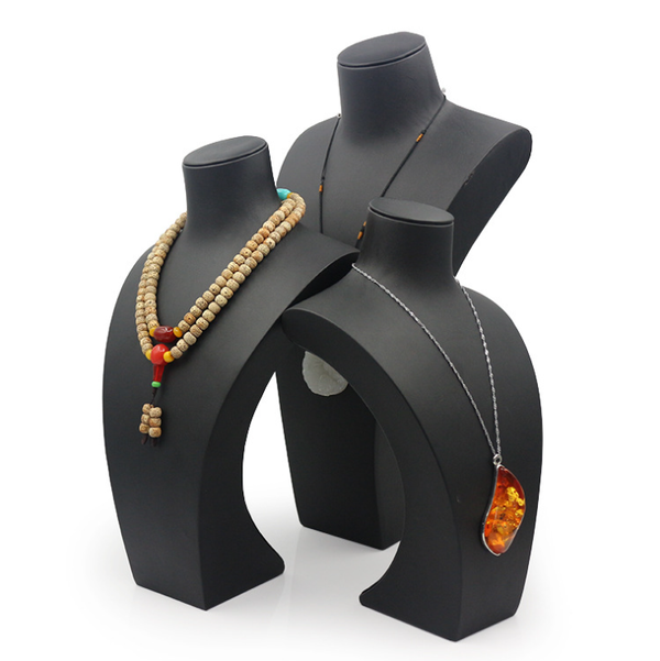 velvet mannequin necklace and earring bust stands