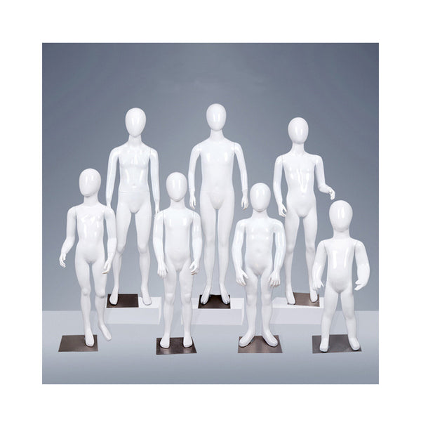 white fiberglass display furniture kids full body mannequin